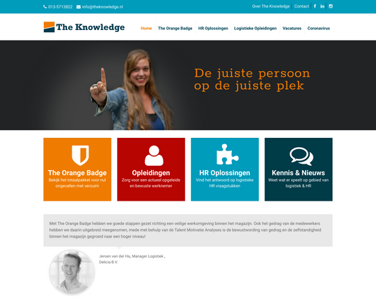 Uitzendbureau The Knowledge Logo